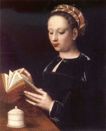 Lectura de María Magdalena. Ambrosius Benson. 1530