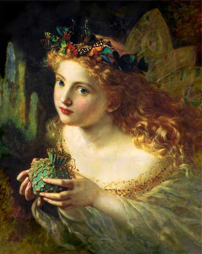 Hada pintada por Sophie Gengembre Anderson (1823–1903)