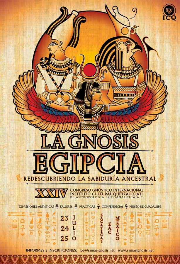 Poster Oficial del XXIV Congreso Gnóstico Internacional La Gnosis Egipcia