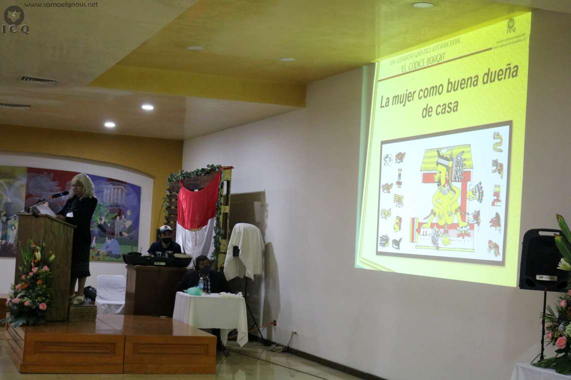 Finaliza la develación del Códice Borgia con las páginas " 74, 75 y 76 la instructora María Guadalupe Inclán Castillo con el tema: El hombre y la Mujer.