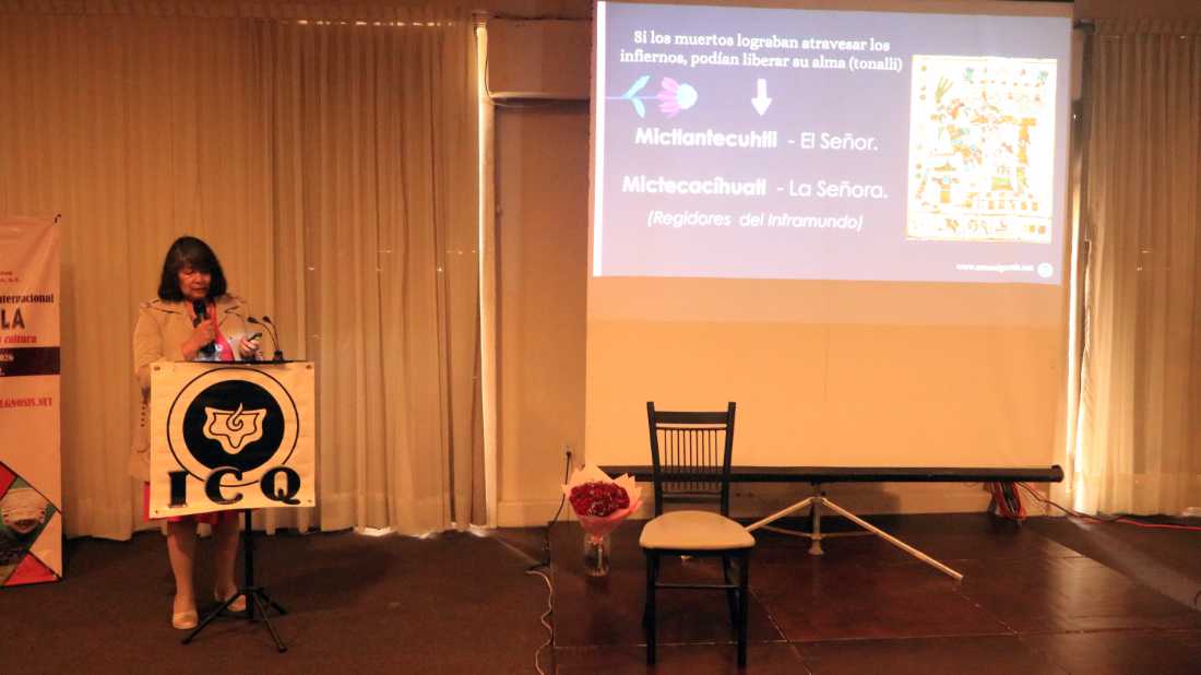 “Mictlán, las regiones de purificación del alma” por la instructora Silvia Yolanda Serrano del Razo.
