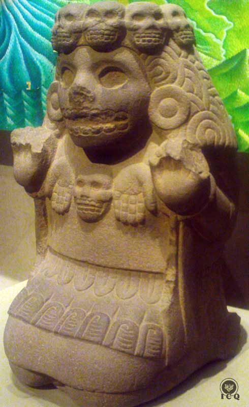 Mujer diosa guerrera [Cihuatéotl]. 
(Museo de Antropología e Historia México)