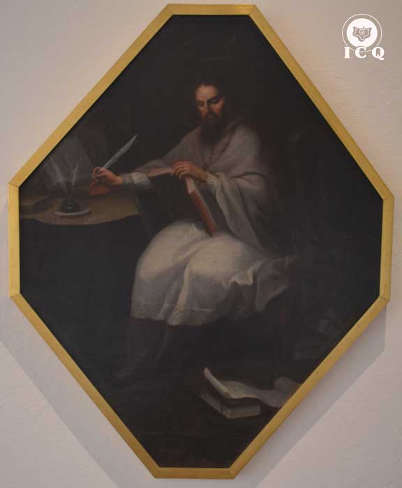 San Ambrosio (Autor: Juan Patricio Morlete Ruiz, Siglo XVIII). Museo de Guadalupe Zacatecas México. Foto: Ismael Moreno (Gnosis ICQ).