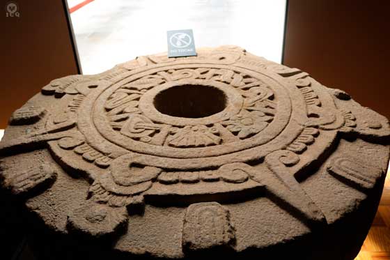 El Sol es el símbolo de la sabiduría, de la divinidad, de estados de conciencia superiores, del recuerdo de Sí. (Museo de Antropología de Puebla, México).