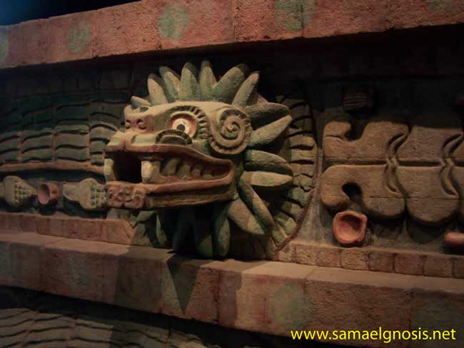 Templo de Quetzalcóatl. [MNA Foto: Ismael Moreno]