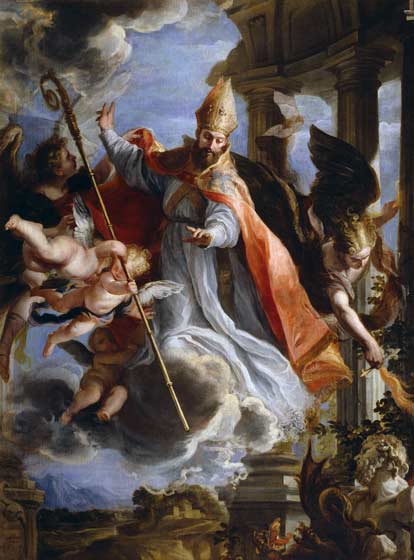 Imagen: El triunfo de San Agustín (1664) Claudio Coello.