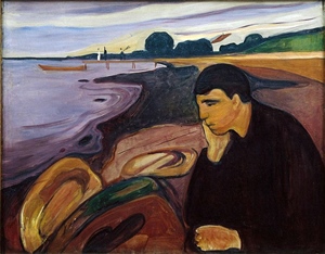 Imagen 1: Melancolía. Edvard Munch. 1894.