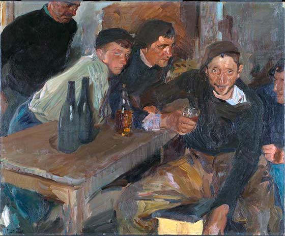 El borracho, Zarauz. Joaquín Sorolla. 1910.