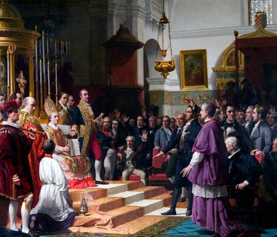 El juramento de las Cortes de Cádiz. José Casado de Alisal. 1863.