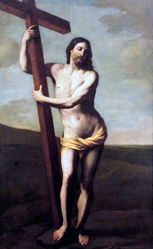 Cristo resucitado abrazado a la Cruz. Reni, Guido. S XVII.
