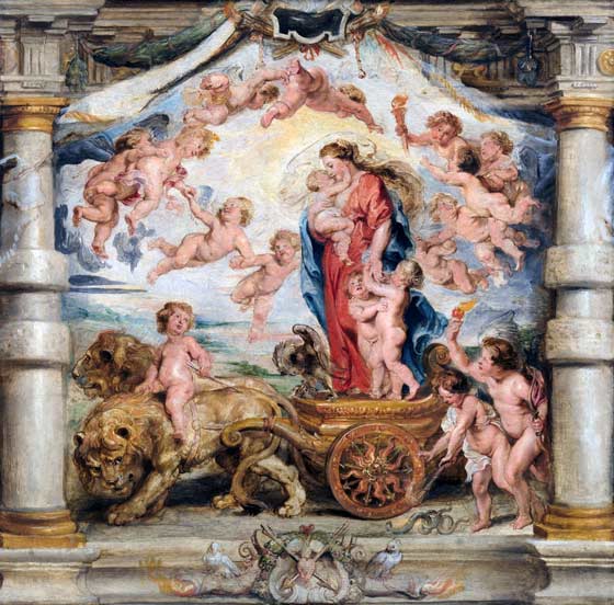 El triunfo del Amor Divino. Pedro Pablo Rubens. 1625.