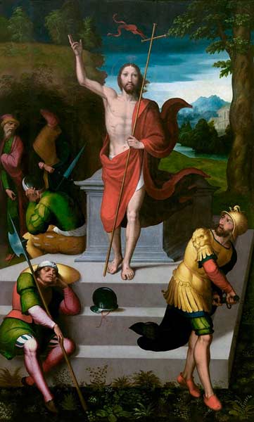 Imagen: La Resurrección de Cristo. Juan Correa de Vivar. Siglo XVI.