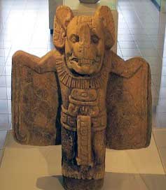 Dios Camazotz, Museo Popol Vuh, Guatemala.