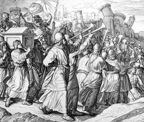 Julius Schnorr von Carolsfeld Nombre: "La batalla de Jericó", Año 1851-60