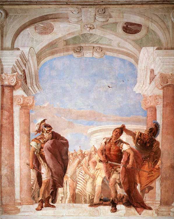 La furia de Aquiles, Giovanni Battista Tiepolo. 1757