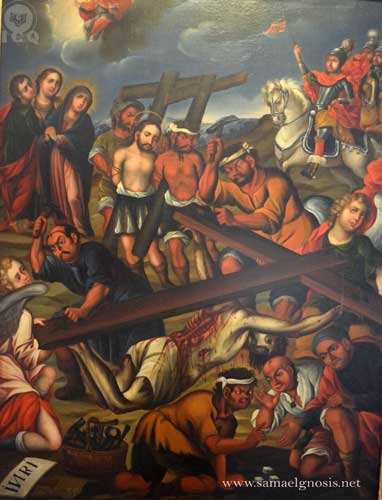 Levantamiento de la cruz. Museo de Guadalupe Zacatecas. 