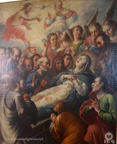 Tránsito de la virgen María. Museo de Guadalupe Zacatecas. 