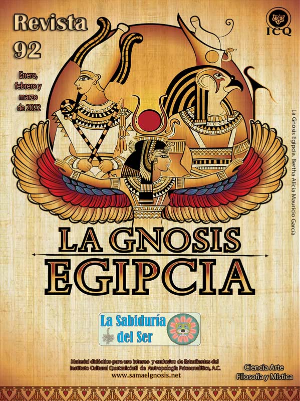 Portada: La Gnosis Egipcia. 2021 Bertha Alicia Mauricio García. Elaborado para el congreso gnóstico 2021.