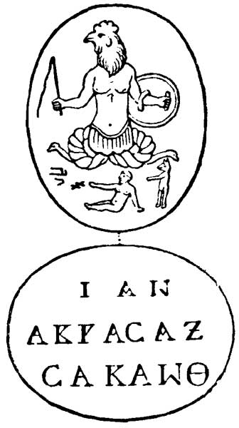 I A O Abraxas Sabaoth. Inscripción de un libro de genealogías nórdico.