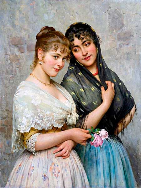 Dos mujeres Venecianas. Eugene Blaas, 1893