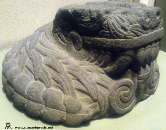 Serpiente Emplumada. Quetzalcóatl. Museo Nacional de Antropología, México.