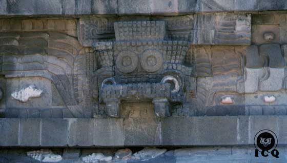 Tláloc y Quetzalcóatl en la Zona Arqueológica de Teotihuacan, México. [Fotos: José I. Mauricio ICQ]